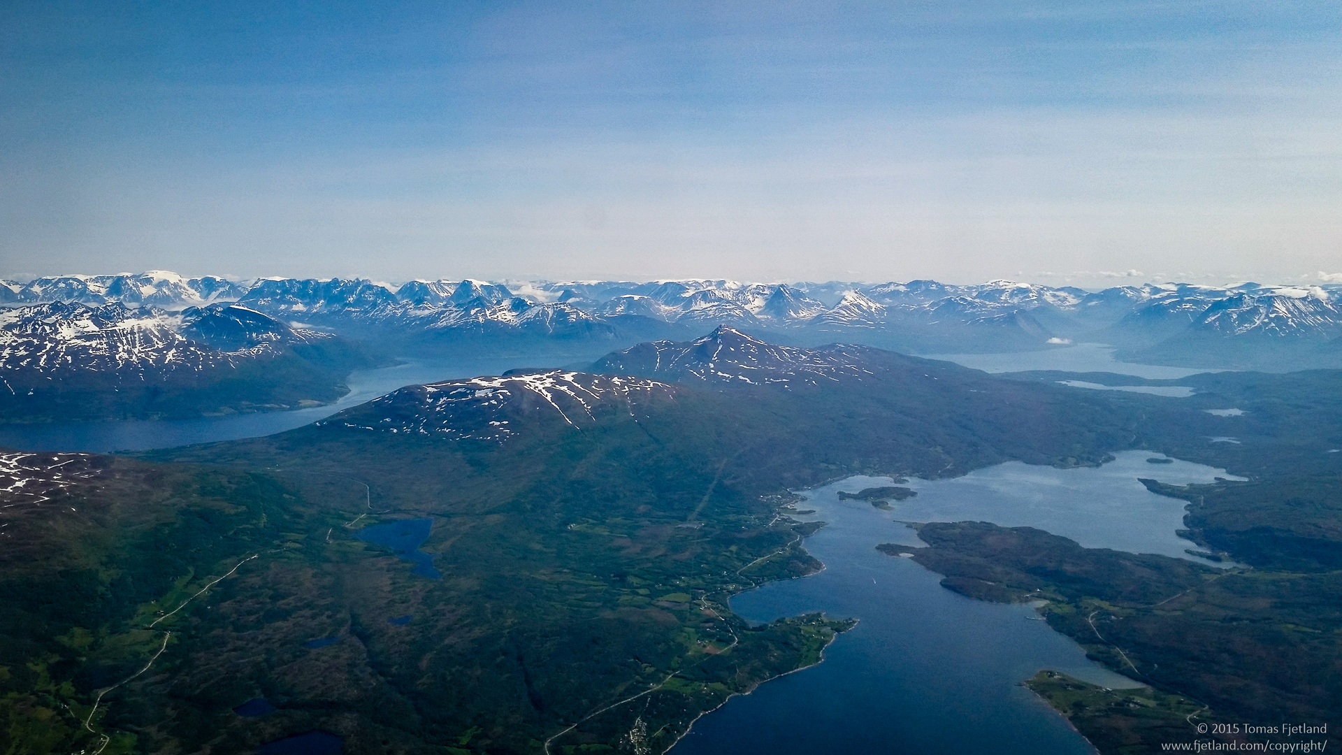 Approaching Tromsø airport for a meaningless ID control