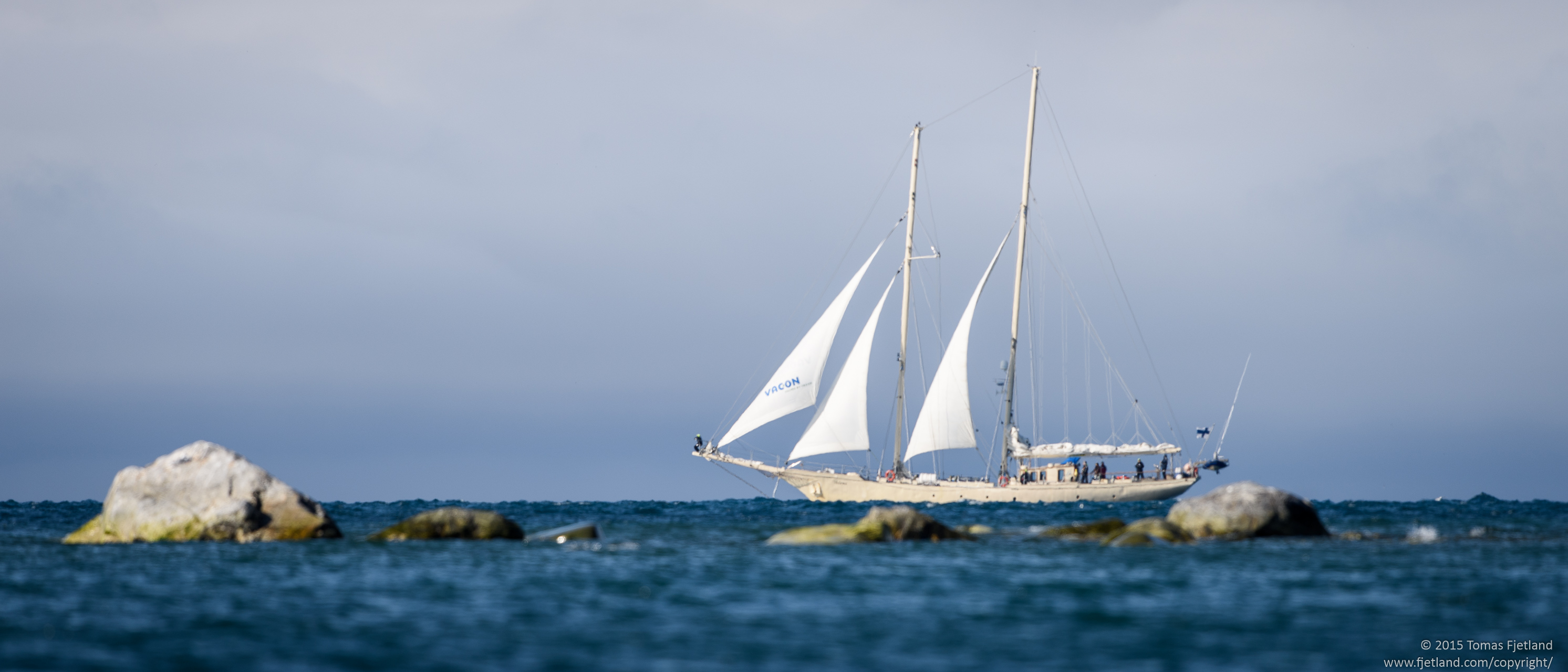 A sail ship outside Magdalenefjorden