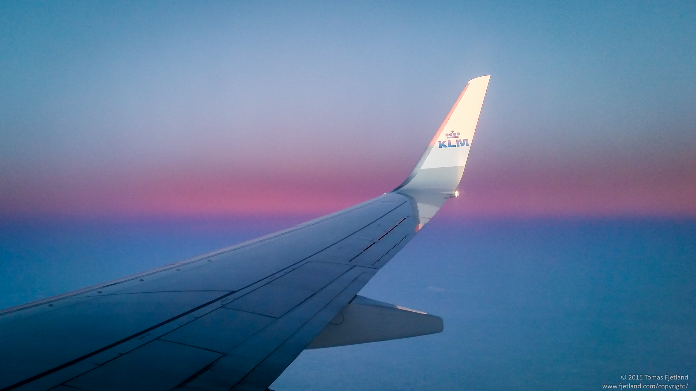 Watching the sun rise before we land in Amsterdam on the way to Nairobi