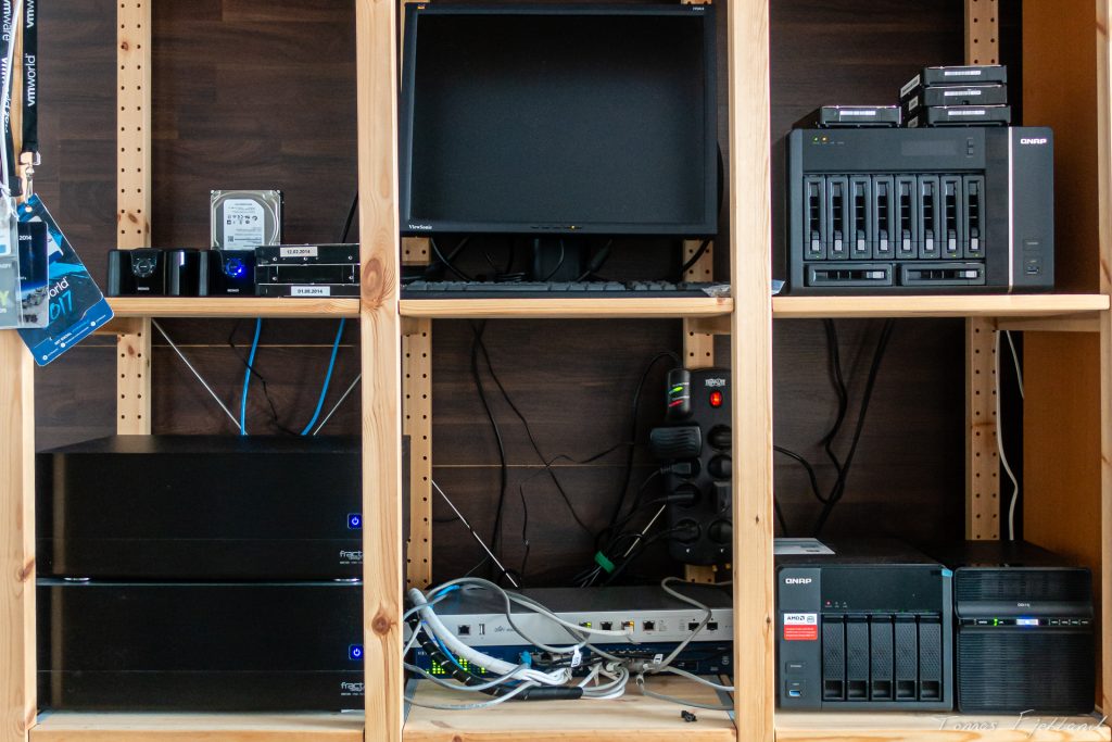 Photo of my server and storage rack