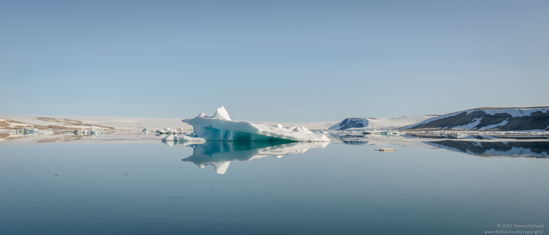 Iceberg reflecting in Palanderfjorden